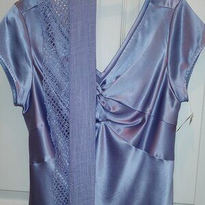 TALBOTS SILK TANK TWIST KNOT EMPIRE & CHICO'S COORDINATING TEXTURED SCARF NWT